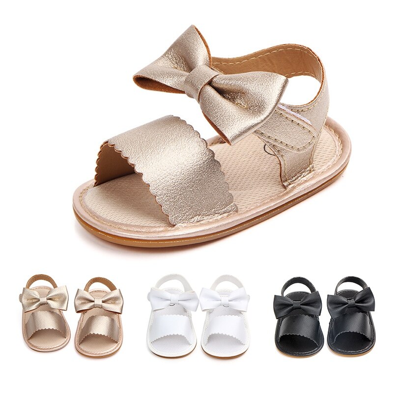 Sandali del bambino Della Ragazza Pattini Della Principessa Del Bambino Dolce Grande Bowknot Morbida Suola Anti-Slittamento Chic Eleganti Scarpe Per Le Ragazze Più Nuovo