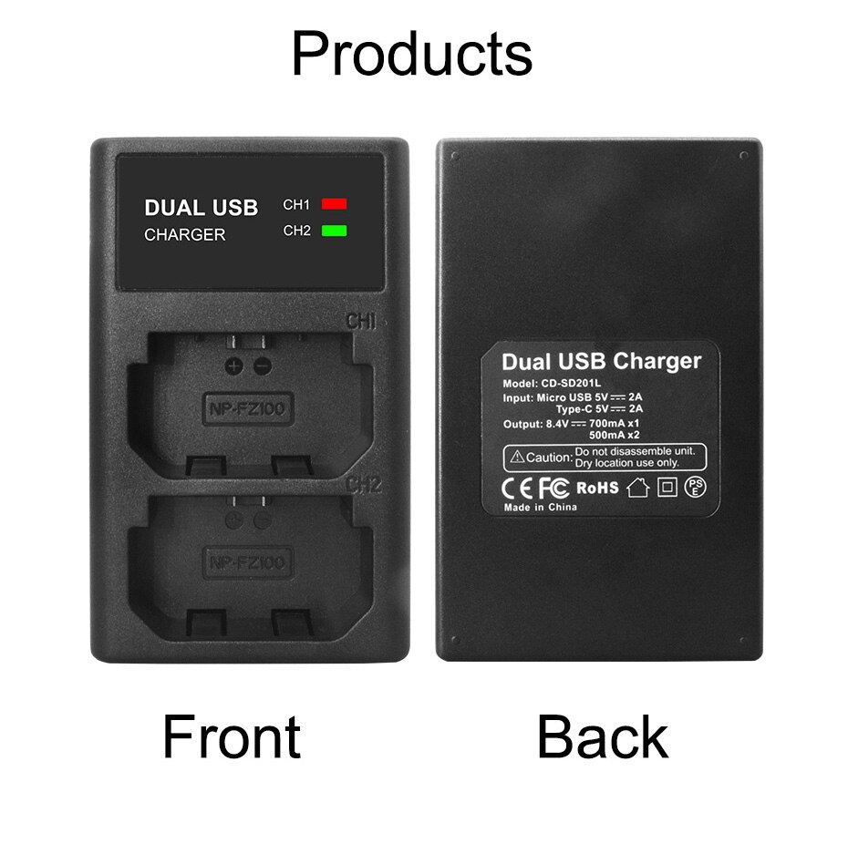 NP-FZ100 Np FZ100 Np FZ100 NPFZ100 Camera Batterij Voor Sony NP-FZ100 Batterijen Lader, BC-QZ1, Sony A9, a7R Iii, A7 Iii, ILCE-9