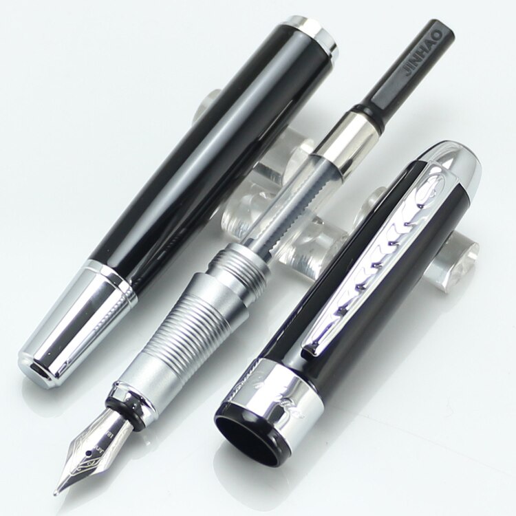 JINHAO 250 Medium nib Metal Fountain Pen Without Pencil Box luxury school Office Stationery Writing Cute pens