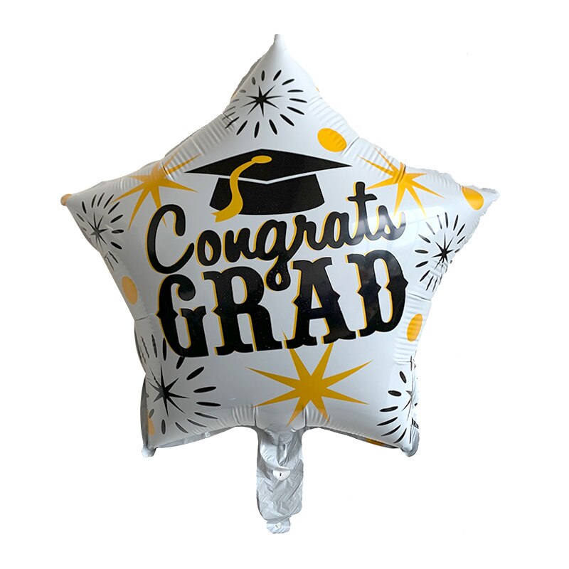 Graduation Balloon Graduation 2022 Helium Foil Balloon Congratulation Graduation High School Graduation Party Decorations: Dark Gray