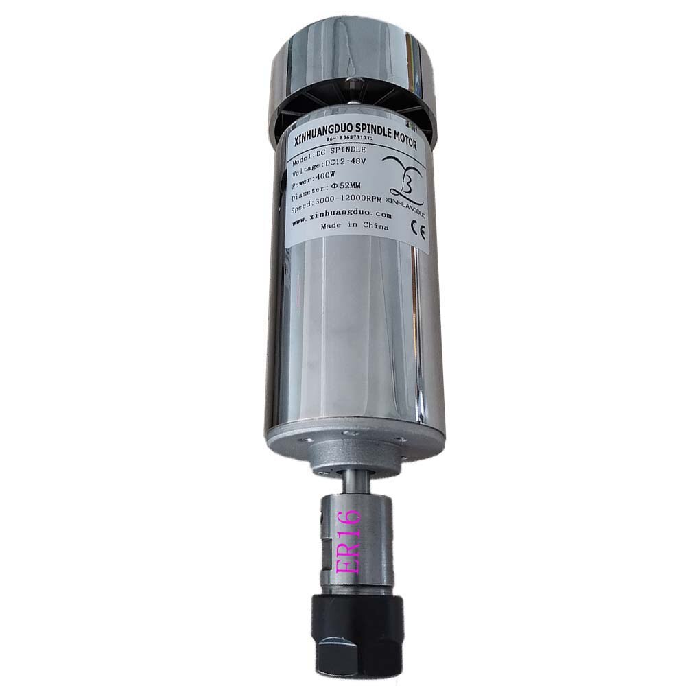 400W Air cooling spindle motor 0.4KW cnc spindle motor DIY dc 12-48 cnc 0.4KW spindle motor for PCB milling machine ER11-3.175: 400W ER16 Spindle