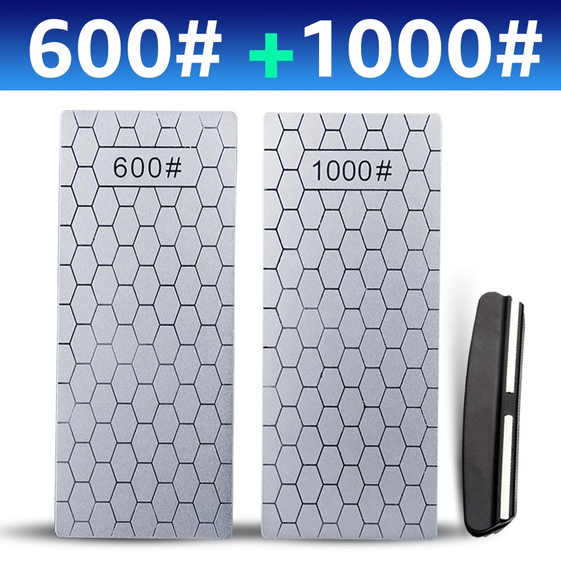 Diamant slijpsteen, wetsteen, slijpstenen, messenslijper, korrel 3000 met antislip pad, honingraatoppervlak voor metalen messen, slijpen en polijsten