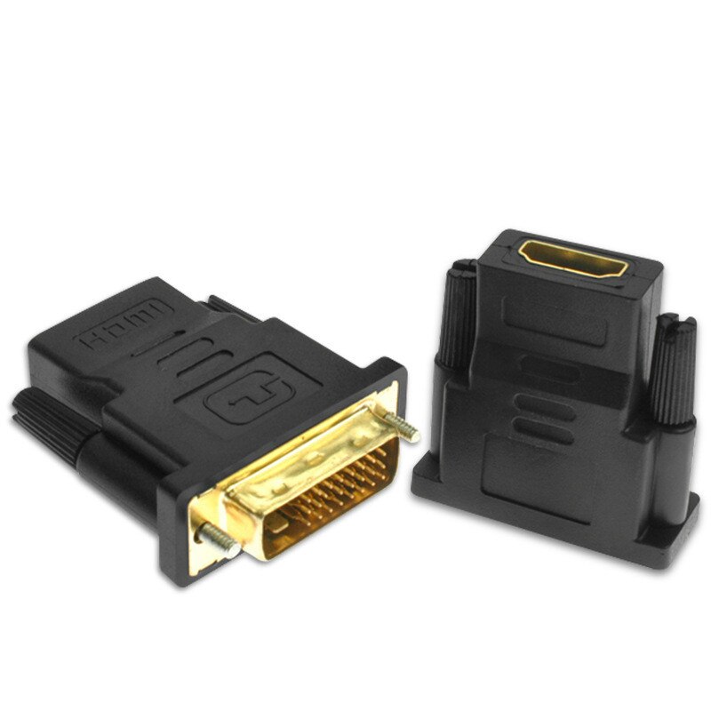 Hdmi-kompatibel til dvi  d 24+1 pin han adapter konverter dvi kabel switch til pc til hdtv  ps3 projektor lcd tv box tv