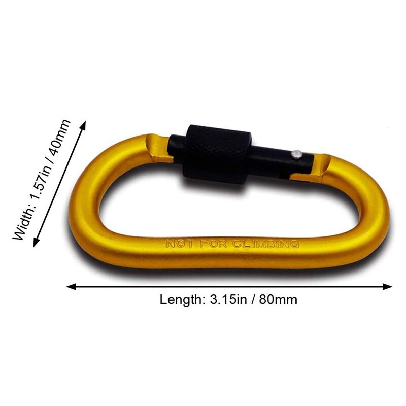draussen Klettern Aluminium Legierung D bilden Schnalle Karabiner Survial Schlüssel Kette Klettern Haken Clip Rucksack Schnalle Keychain