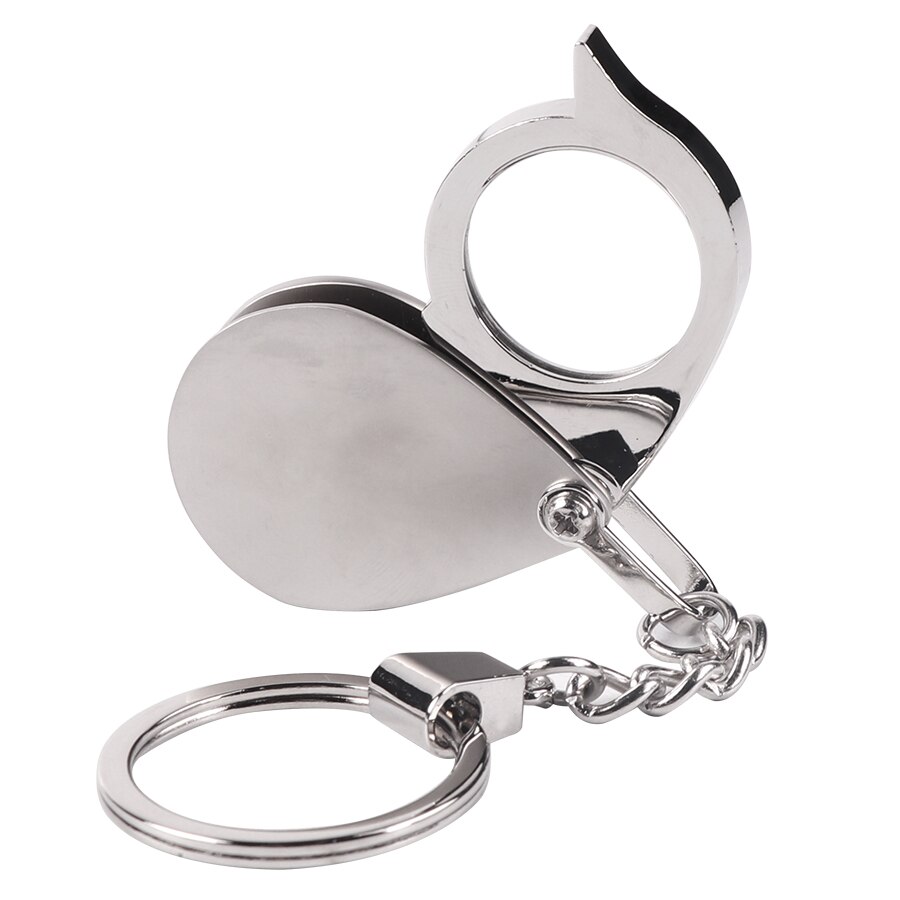 Mini Draagbare 20X Vouwen Sleutelhanger Vergrootglas Met Sleutelhanger Dagelijks Hand Vergrootglas Bril Glas Tool