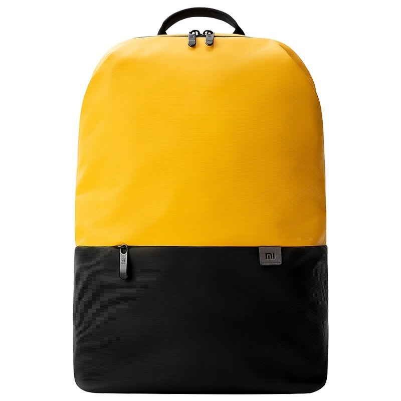 Nueva mochila informal Xiaomi Simple 20L gran capacidad 490g súper ligera innovadora mochila impermeable con bolsillos laterales para ordenador portátil: Yellow