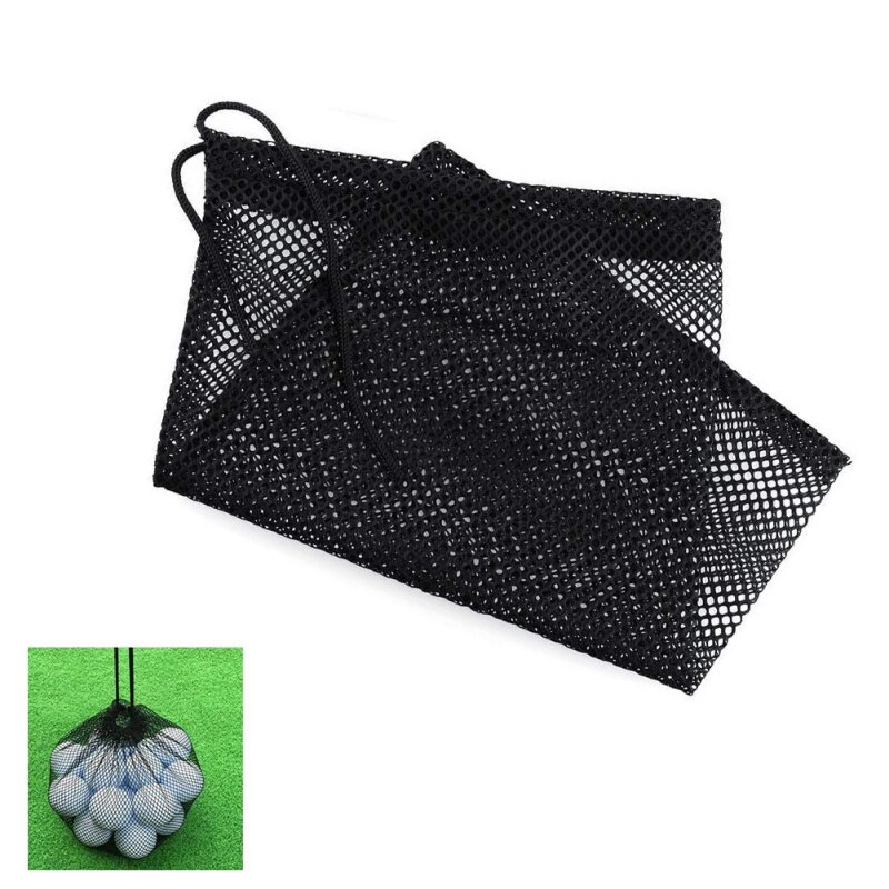 Golf tennis net taske udendørs sport nylon mesh pose golf hold op  to 45 bolde holder golfbolde opbevaring lukning træningshjælp
