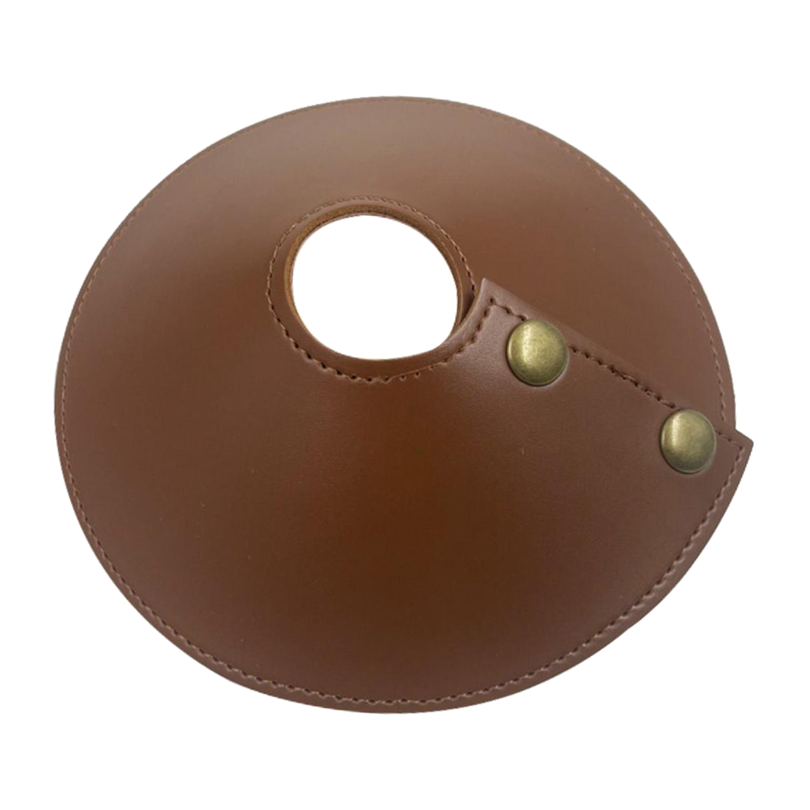 Abat-jour en cuir moderne, couvercle épais de remplacement pour abat-jour d&#39;extérieur, anti-poussière: Dark Brown