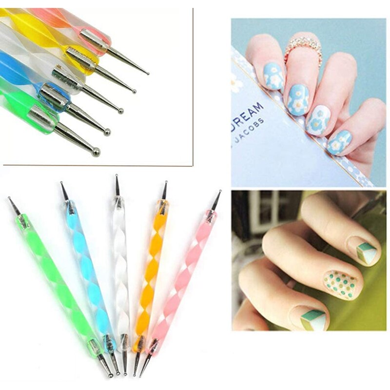 Big Mandala Dotting Tools Stencil Set Paint Brushes and Tray Supplies Kit for Painting Rocks Coloring Art Drawing 30Pcs