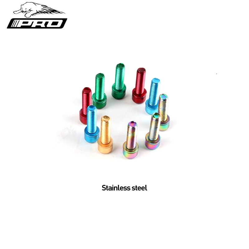 IIIPRO 6 stücke Fahrrad Vorbau Schrauben M5x18mm Edelstahl Mountainbike Vorbau Schrauben Bunte