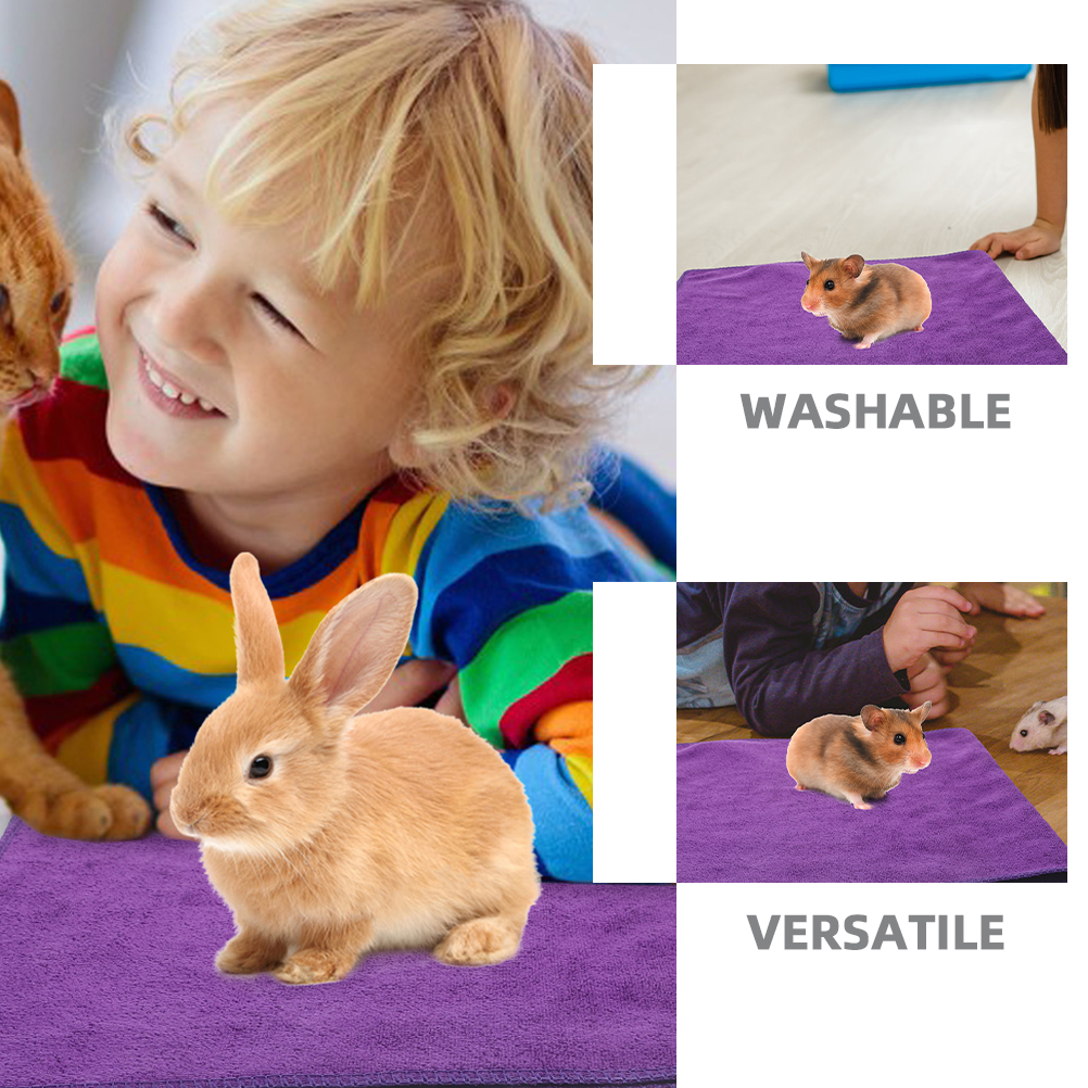 Couverture pour animaux de compagnie, 5 pièces, coussin de cochon d'inde, tapis de literie pour petits animaux, couverture réutilisable, tapis de couchage , fournitures pour animaux de compagnie, Cages de jardin pour la maison