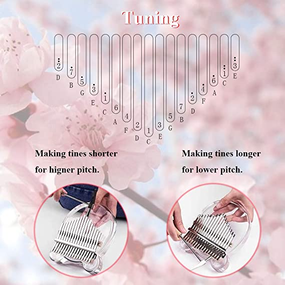 Clear Kalimba Thumb Piano Cat Shaped 17 Key Solid Finger Piano Transparent Body Cute Crystal Acrylic Kalimba With Beginners