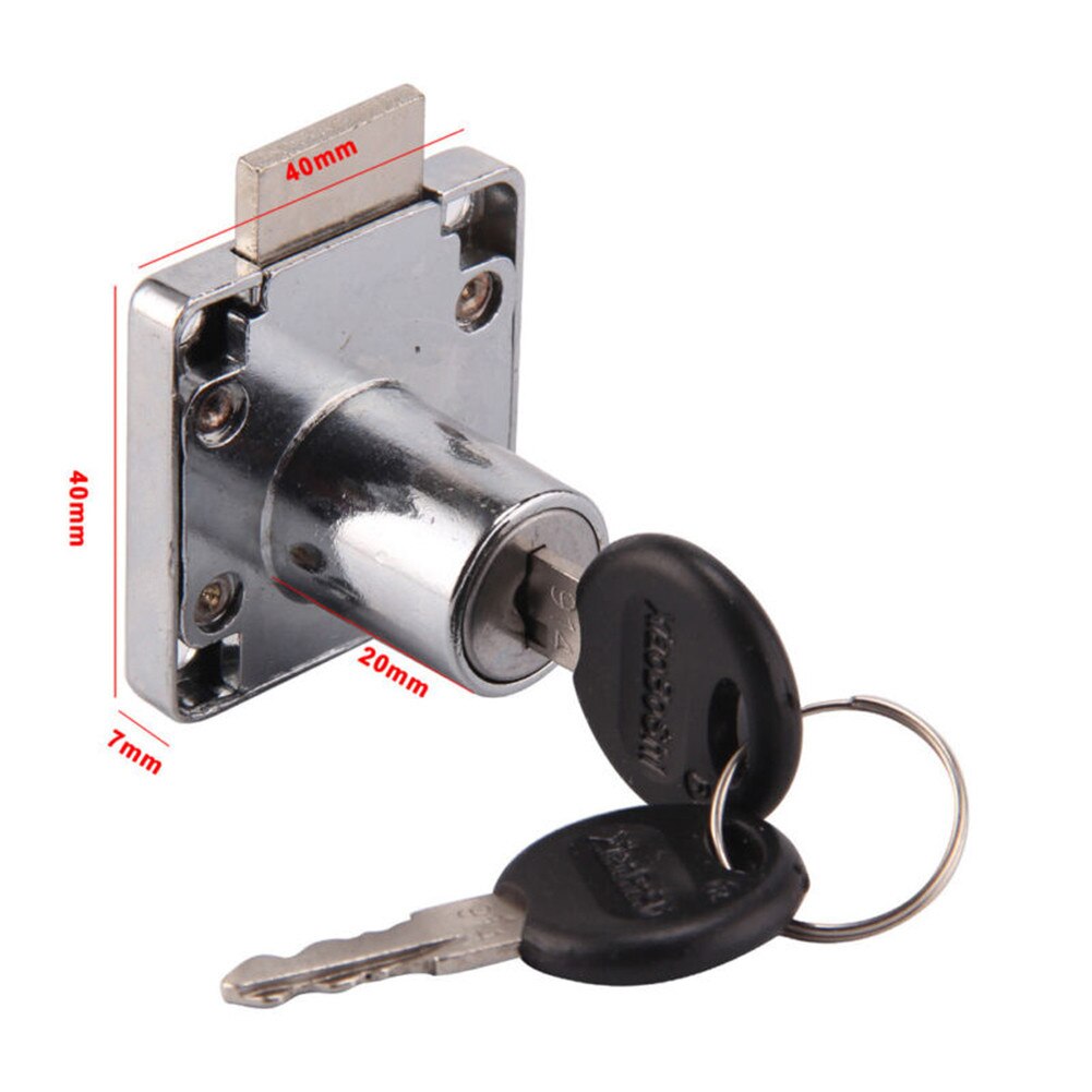 2 Sets Cabinet Lock With Keys Furniture Fittings For Desk Drawers/glove Boxes/toolboxes/electrical Cabinets Furniture Hardware