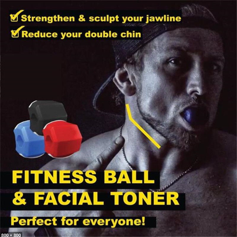 Ansigts toner træner ansigt fitness bold toner træner kæbe træner og hals toning udstyr ansigt toner kæbe træner