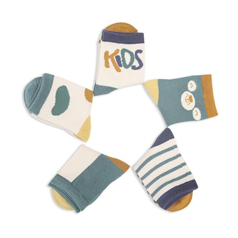 Kinder Socken Baumwolle Herbst Frühling Cartoon Nette Farbe Passenden Tier Bär Socken Für Jungen Mädchen Kinder Gestreiften Socke 0-12 jahre