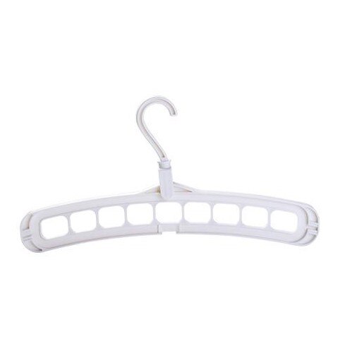 9 holes Clothes Hanger Organizer Space Saving Hanger Multi-function Folding Magic Hanger Drying Racks Scarf Clothes Storage: 06 gray