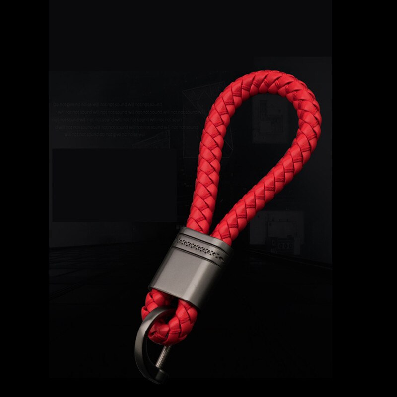 1X Hand Woven Leather Car Keychain Key ring For Land Rover LR2 LR3 Freelander Discovery Evoque Range Rover Sport Accessory