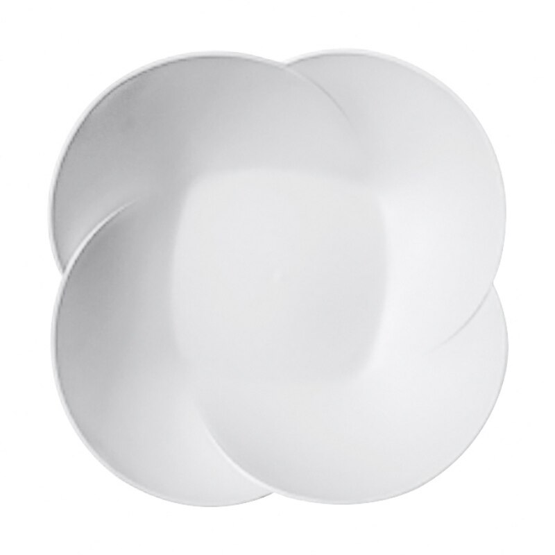 Dinner Plates Dishes Plastic Plate Nordic Style Snack Fruit Plate Salad Dessert Plate Dinner Platters Square Round Tray Dish: White