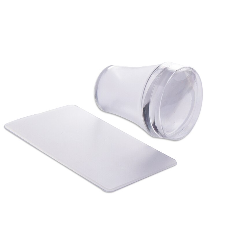 XMQ Nail ArtSteel Stamping Plates Zjoy Plus Series Image Plates Stamper Set Template Nail Printing Tools: stamper and scraper