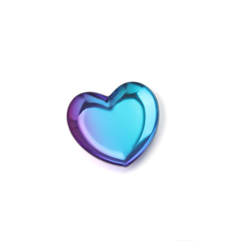 Styl skandynawski złoty talerz ze stali nierdzewnej talerzyk deserowy nakrętka ciasto owocowe taca przekąska wózek kuchenny Zachodni stek wózek kuchenny: serce-kształcie-colorfu