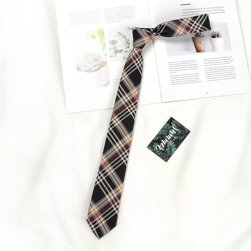 Braune Krawatte für Herren, Hemd, , männlich, adrette, Hochschule-Stil, Kaffee, Streifen, retro-Krawatte, Dekoration, JK-Krawatte, weiblich, mädchenhaft, Kawaii-Accessoires: Blau