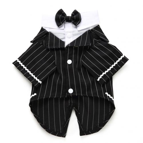 Huisdier Hond Kat Kleding Hond Smoking Pak Prins Smokingvlinderdas Suits Puppy Kostuum Jumpsuit Coat Hond Suits Jassen Huisdier producten: Tuxedo XL