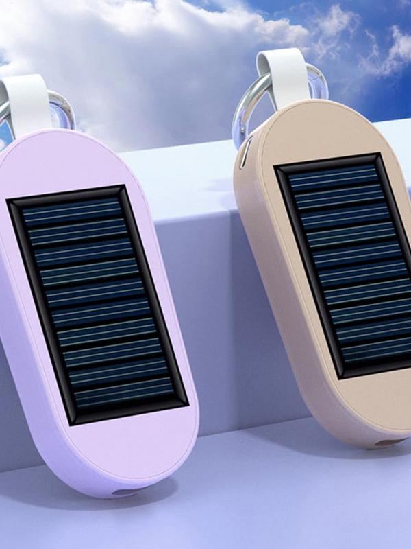 Solar--Schlüsselanhänger-Ladegerät, Solar--Powerbank, schnelles Aufladen, kabelloses Ladegerät, Solar--Taschenladegeräte, externer Powerbank-Schlüsselanhänger