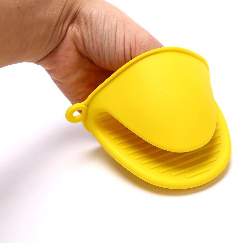 2 stücke Silikon Handschuhe Ofen Wärme Isoliert Finger Handschuhe Kochen Mikrowelle Nicht-Unterhose Greifer Topf Halfter Küche Backen Werkzeug