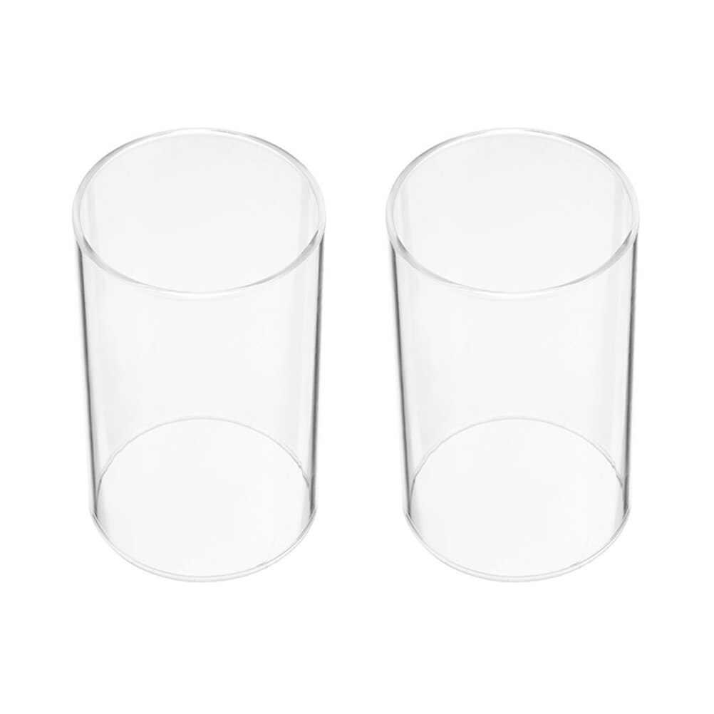 Accesorios para velas de 2 piezas, cúpula de vela de vidrio transparente, cubiertas de vela de mesa, zuecos de vidrio para Decoración