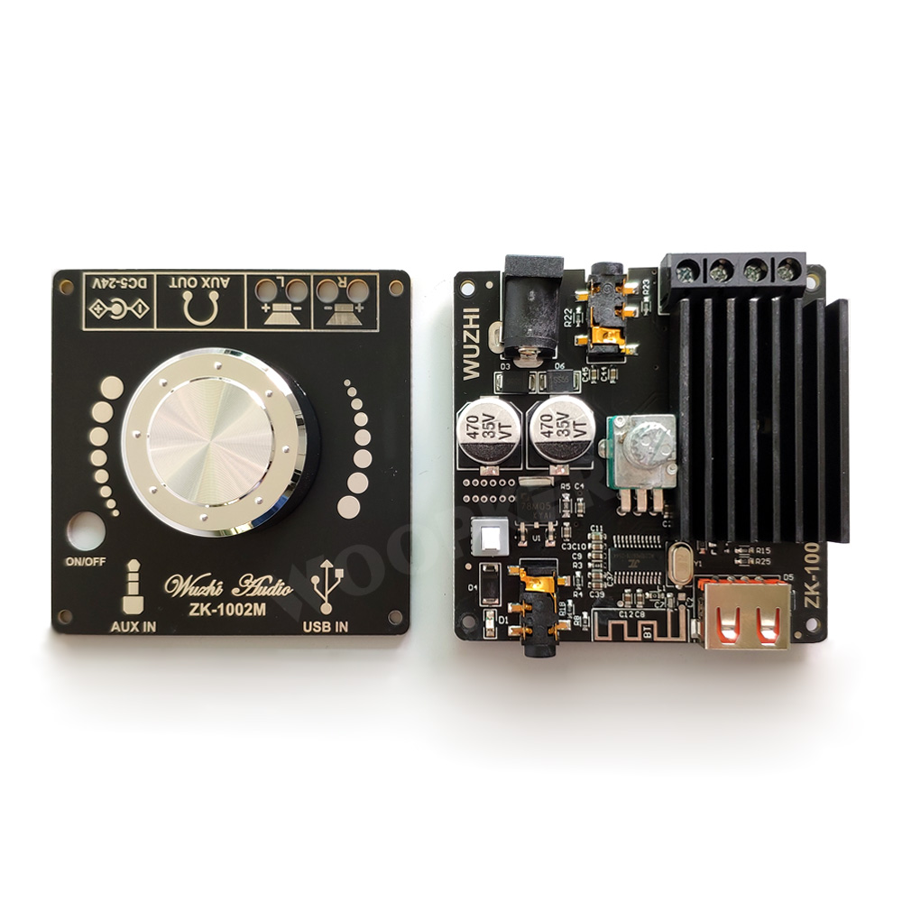 Bluetooth 5.0 TPA3116D2 cyfrowy płyta wzmacniacza Audio zasilania wzmacniacz Stereo kino domowe AUX 502H 1002M 502M 100 wx2 50 wx2