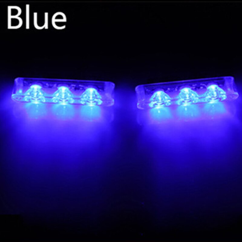 2x3LED Krankenwagen Polizei licht DC 12V Strobe warnen licht für Auto Lkw Notfall Licht Blitz stroboskop Licht Signal licht: Blau
