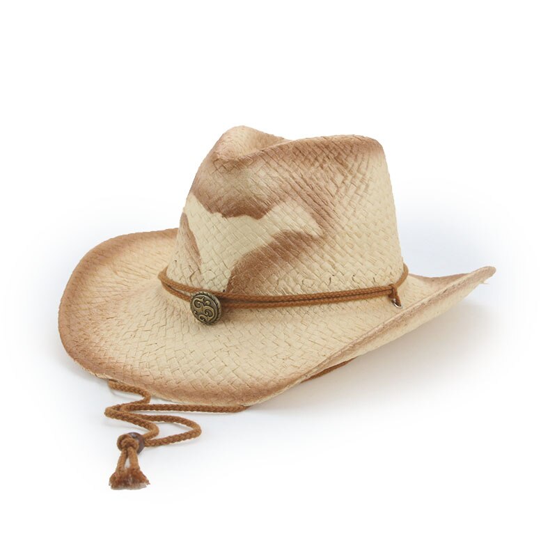 Chapeaux de soleil à large bord pour hommes et femmes, cowboy occidental, panama, chapeaux à ceinture, vintage, hip hop, street, kaki, chameau, été: 11