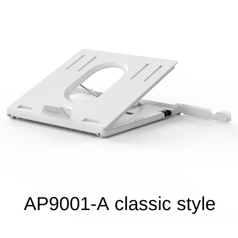 Laptop Stand Multifunctional Folding Lift Portable Laptop Stand Monitor Increase Rack Aluminum Alloy Base: Light Green