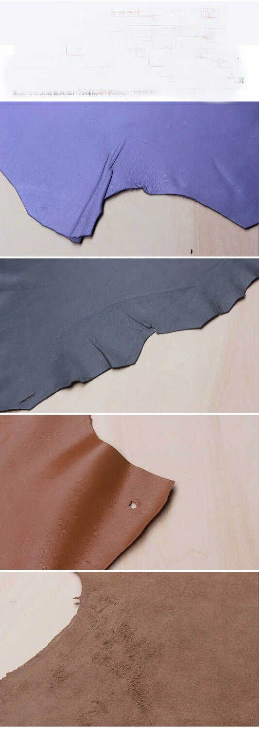 Eerste Laag Schapen Huid Lederen Handgemaakte Diy Lederen 1Mm Dikte 1/4 Sheets (10-12 Voeten 3.3-4M, 30*30Cm/Voet)