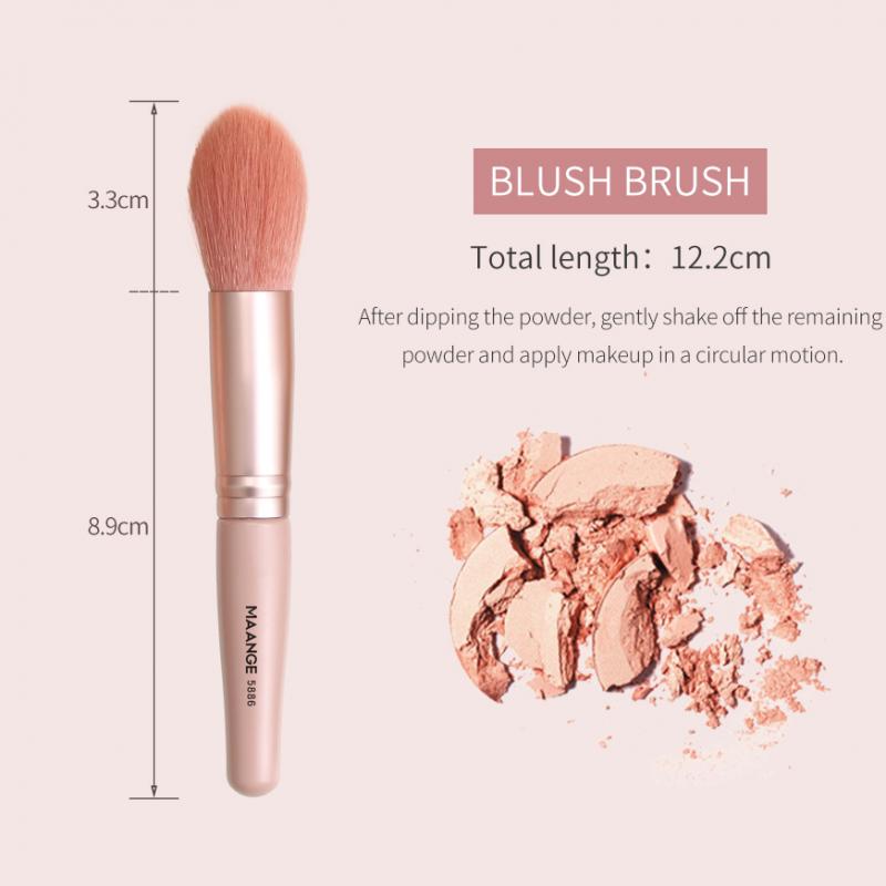 MAANGE 9 juego de brochas de maquillaje de barril redondo herramienta de belleza pincel herramienta de maquillaje Set brocha de maquillaje de ojos cepillos cosméticos TXTB1