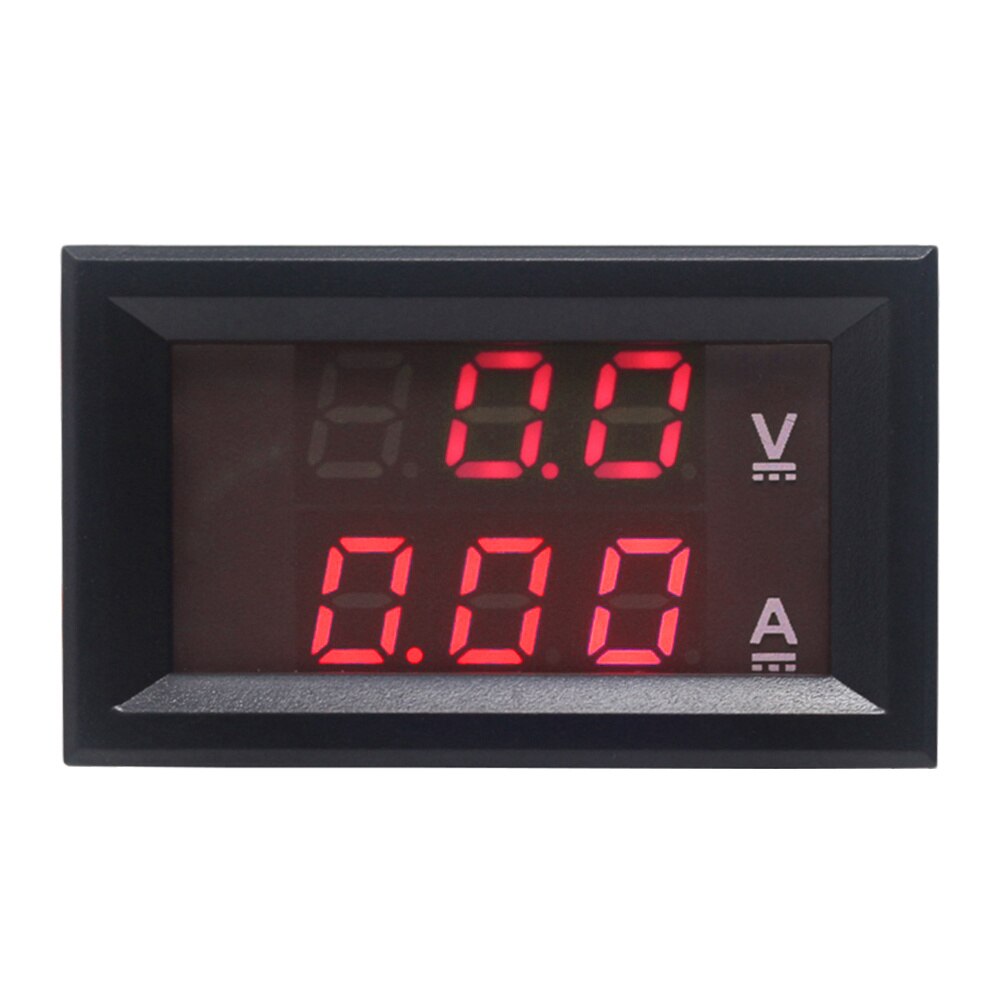 DC 0-100V/10A Red LED Display Digital Car Voltmeter Ammeter Voltage Meter Ampermeter: Default Title