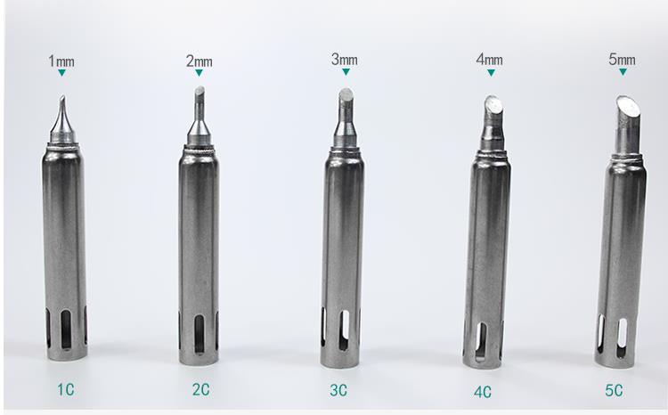 Cabezal de hierro 200G-k, utilizado para Estación de soldadura rápida 3202, cabezal de hierro, puntas de soldadura: 1C 2C 3C 4C 5C