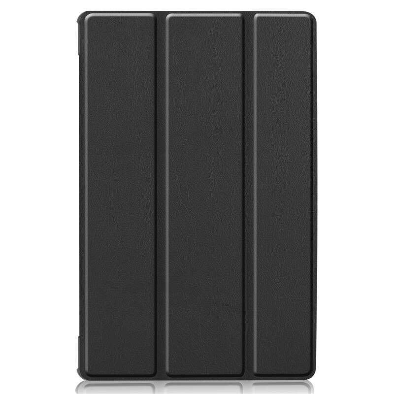 Samsung Galaxy Tab S6 Lite 10.4 Case - Magnetic Stand Cover - PU Leather + Hard PC - Shockproof & Anti-Dust: Black