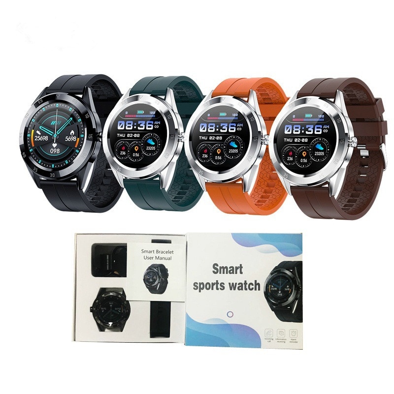 Smartwatch dames bluetooth telefoon smartwatch heren waterdicht sport fitnesshorloge gezondheidsmonitoring tracker weerweergave