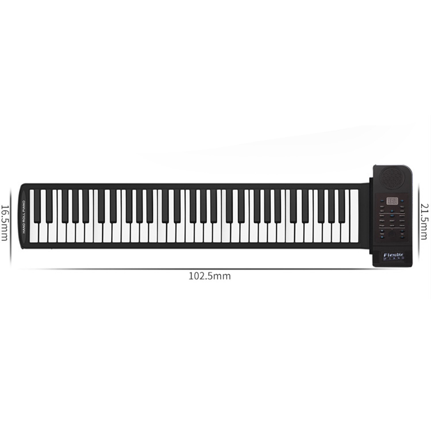 Konix 61 Key Children's Piano Flexible Keyboard Electric Digital Roll Up Piano Music Instruments Electronic Keyboard Piano