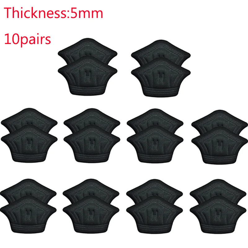 1-10 paia solette per scarpe patch tallone per scarpe sportive dimensioni regolabili piedi pad sottopiede protezione tallone adesivo posteriore scarpa pad: Argento