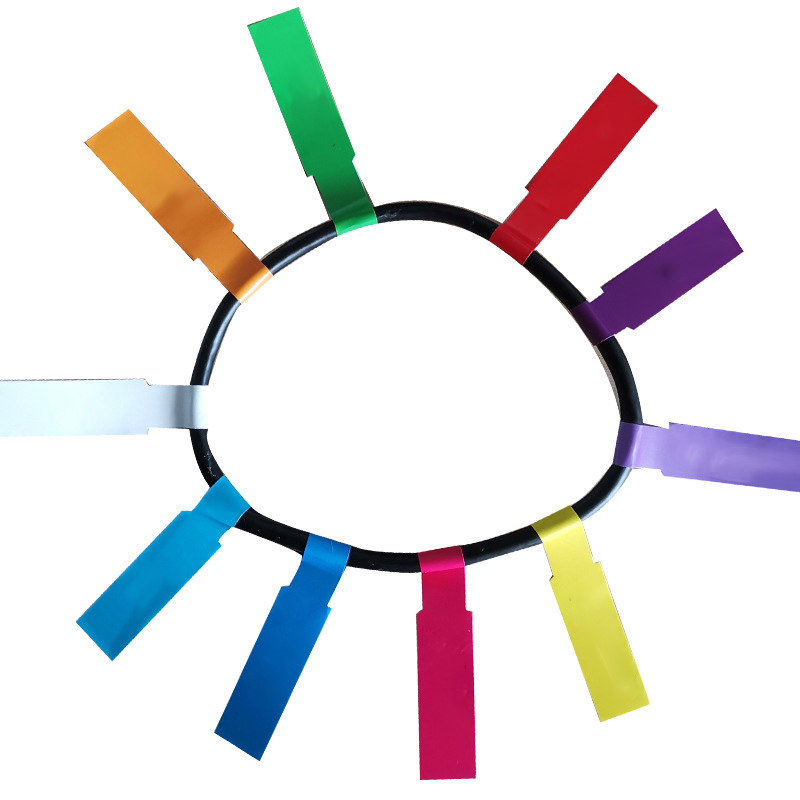 Etiquetas adhesivas para Cables de red A4, autoadhesivas e impermeables, coloridas, para organizar la identificación de Cables eléctricos