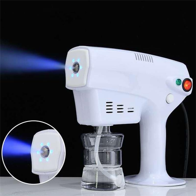1200W 220V 250ml Electric ULV Sprayer Blue Light Portable Fogger Machine Hair Nanos Steam Spray Guns Hospital Home Disinfection