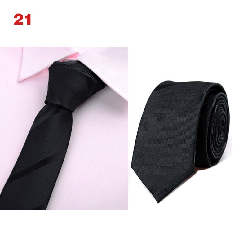 Men Classic 6cm Thin Neck Ties Printed Jacquard Woven Necktie Business Party Accessories NIN668