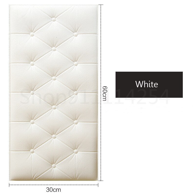 3d Foam Self-adhesive Wall Stickers Bedside Living Room Bedroom Anti-collision Cool Soft Bag Cushion Padded Tat Bed Wall Sticker: F