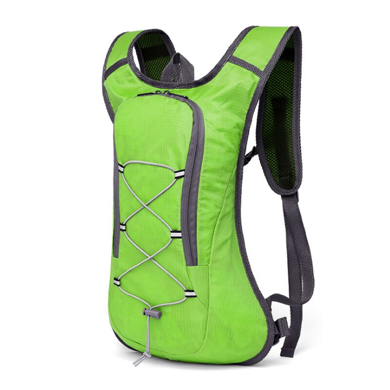 LOCLE Wasserdichte 8L Wasser Hydretion Tasche Radfahren blasiert Hydrator Rucksack für Männer Atmungs Camping wasser Rucksack: nur Grün Tasche