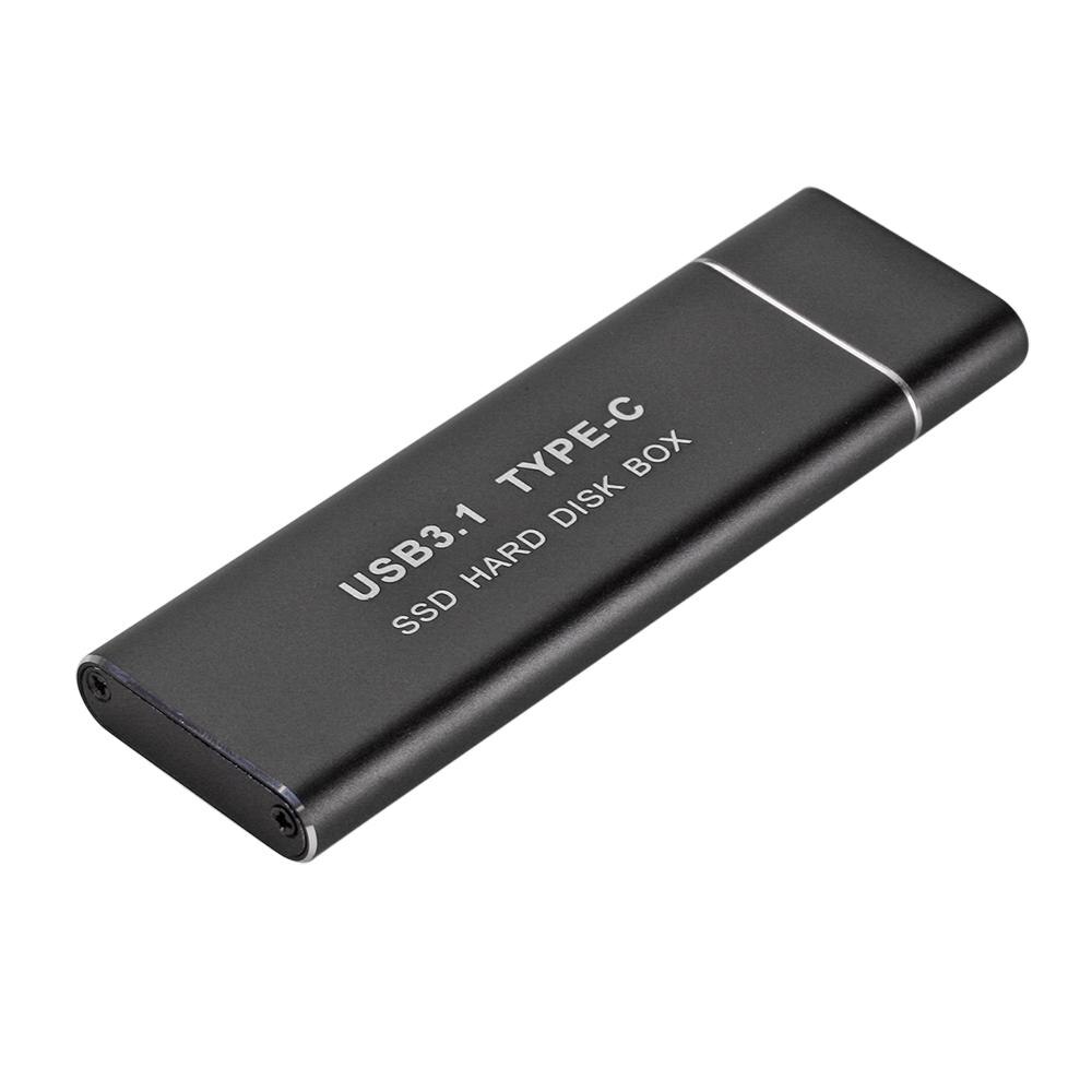 Hard Disk Case M.2 Ngff To Usb3.1 Ssd Solid Mobile Type-c Mobile Hard Disk Box Aluminum Alloy Material Lightweight And Portable