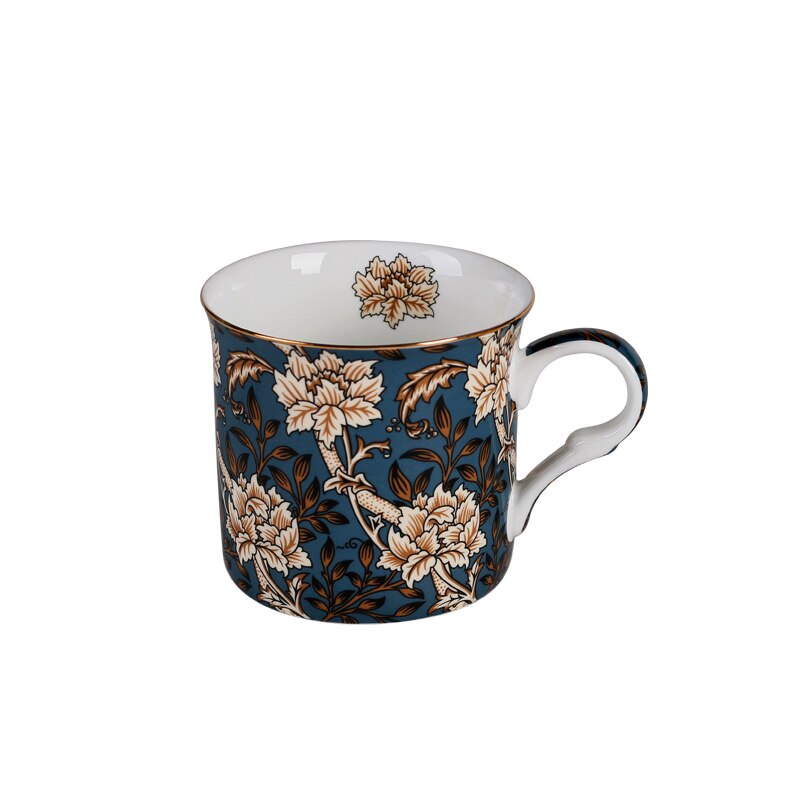 Europa Klassieke Bone China mok Engels Hof Wind Mok Koffie Cup Melk Kopjes Theekopje reizen mok handvat Water Mok 300ml Drinkware: Default Title