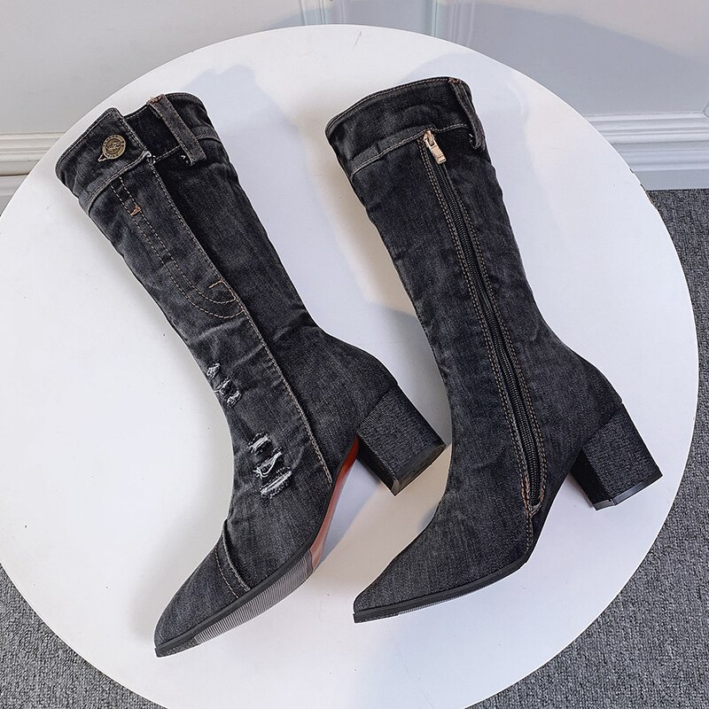 24 Stück Geschlechts-Enthüllungs-Deko – Stiefel Oder Schleife, Funkeln, Für Kuchen & Party, Jeans-Optik