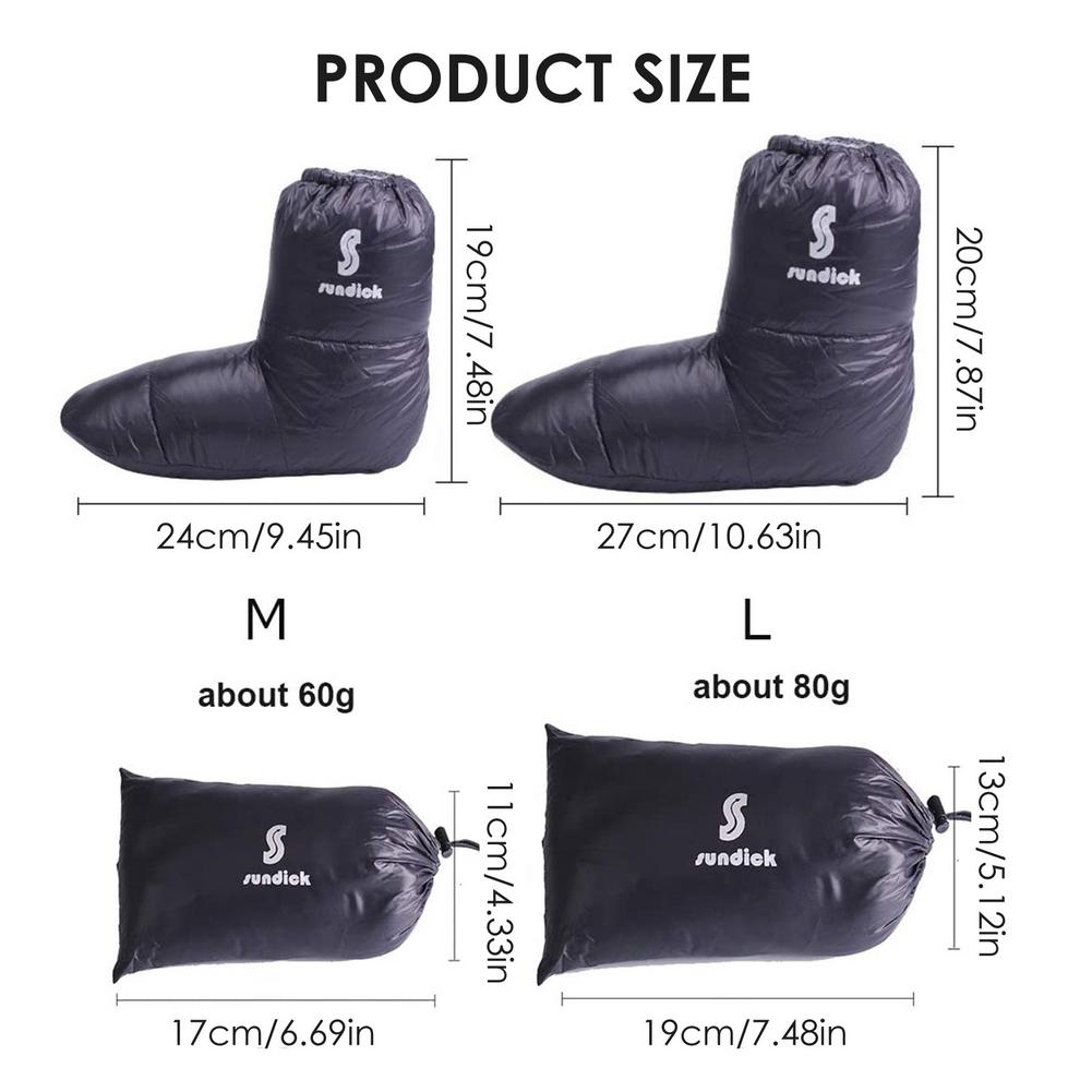 M-l-calcetines de plumas de ganso blanco para hombre y mujer, cubierta de zapatos impermeable para interiores, invierno, cálido